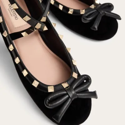 VALENTINO Velvet ballet flats
