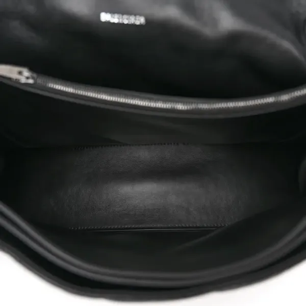 Balenciaga Medium Crush Chain Bag Black Quilted Crushed Calfskin Leather Black Hardware - Image 7