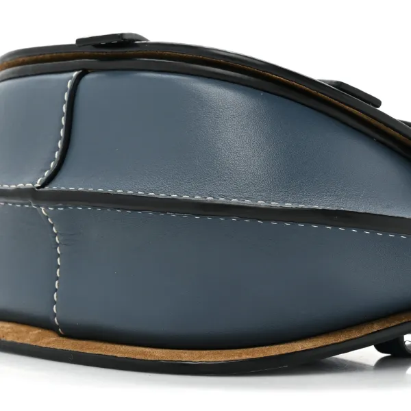Loewe Gate Belt Bag Mini Steel Blue Calfskin Leather - Image 4