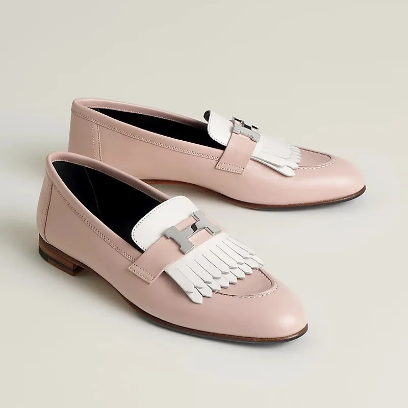 HERMES Royal Pink Loafers