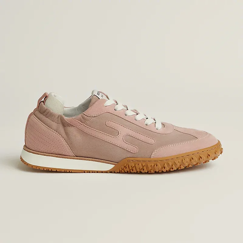 HERMES Jet Sneakers Pink Sports Shoes