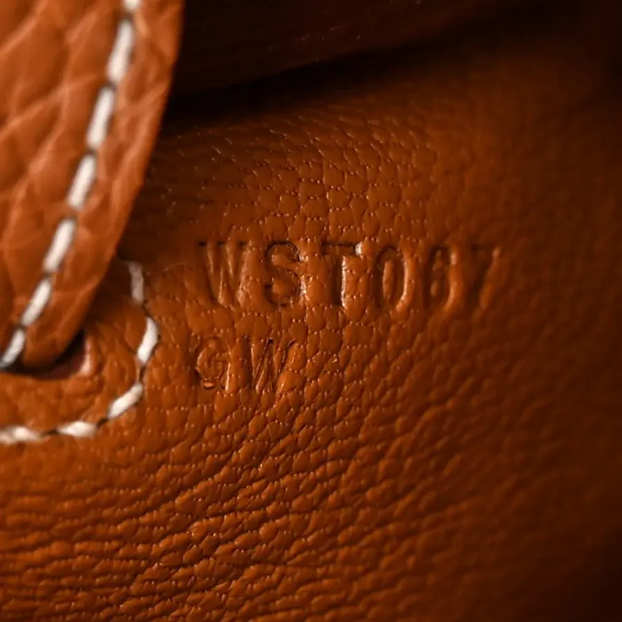 Hermès Kelly Retourne 25 Brown Togo Leather Gold Hardware