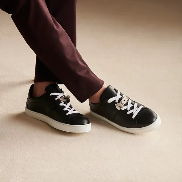 HERMES Day Sneakers Black Sports Shoes - Image 5