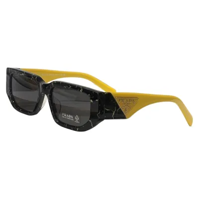 Prada square frame glasses white/black/beige/grey/yellow/coral color Size 54口18-140