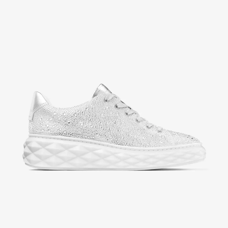 JIMMY CHOO Crystal sparkly suede sneakers