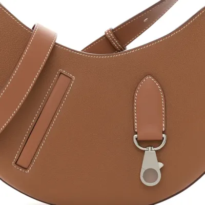 Hermès P’tit Arcon Brown Togo & Swift Leather Silver Hardware