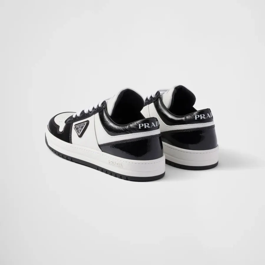 PRADA White and Black leather sneakers