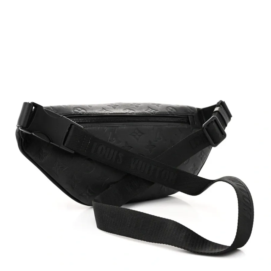 Louis Vuitton Shadow Discovery Bumbag MM Black Monogram Calfskin Leather Black Hardware