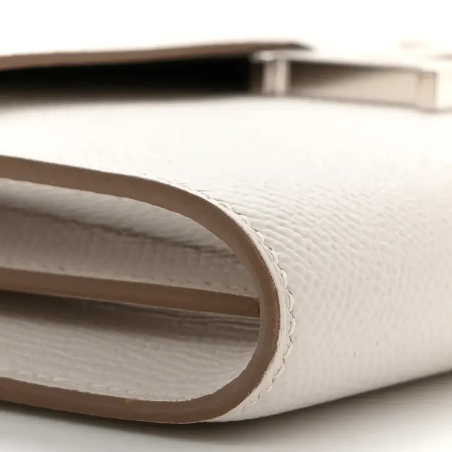 Hermès Constance Long To Go Wallet Gris Pâle Epsom Leather Silver Hardware