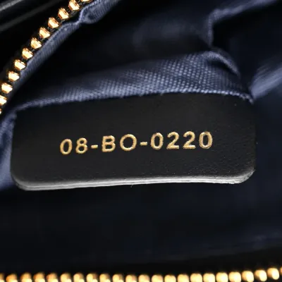 Dior Small Montaigne 30 2-in-1 Pouch Blue Oblique Canvas Gold Hardware