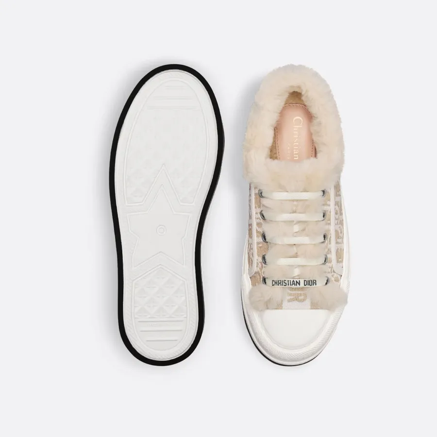 Dior Beige add pile platform sneakers