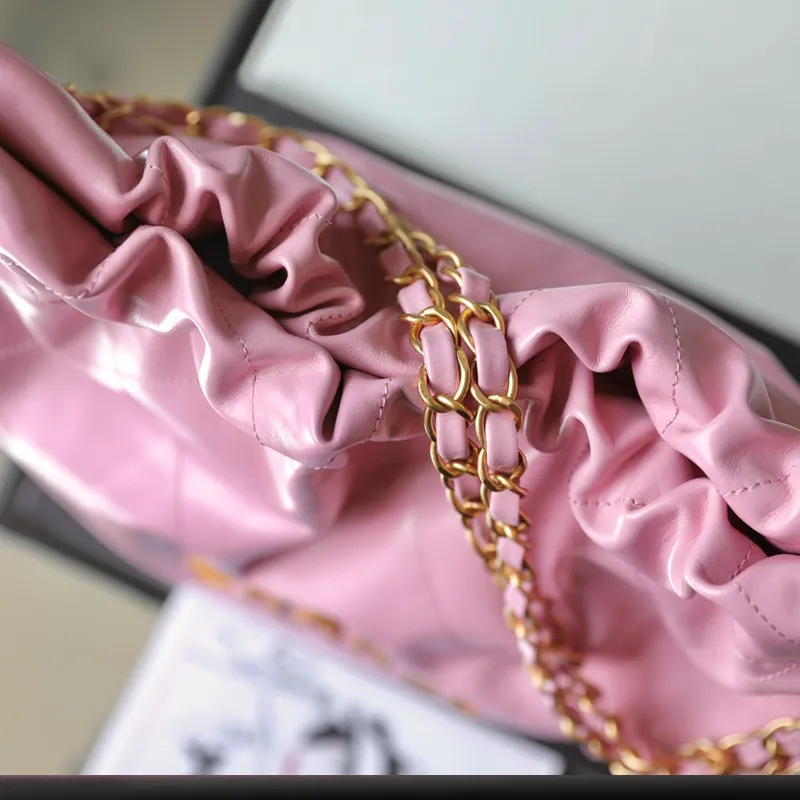 Chanel 22bags Pink / Grey Shoulder Bags