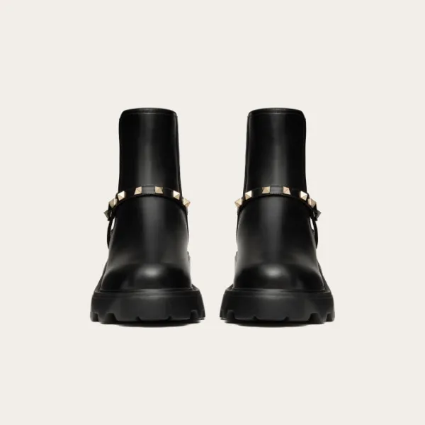 VALENTINO ROCKSTUD Calf leather Beatles boots (5.5 cm high heel) - Image 4