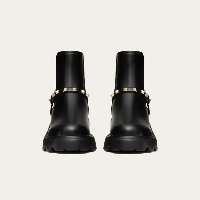 VALENTINO ROCKSTUD Calf leather Beatles boots (5.5 cm high heel)