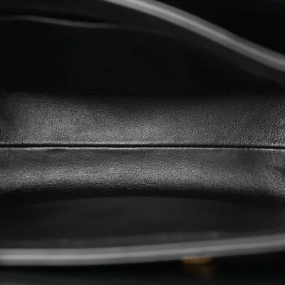 Chanel Color Match Flap Small Black Quilted Lambskin Leather Gold Hardware