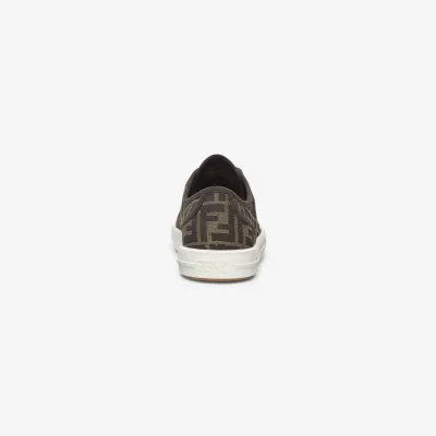 FENDI Brown FF low-top shoes
