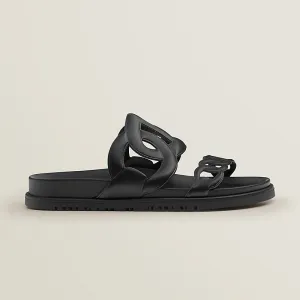 HERMES Extra Black Slippers