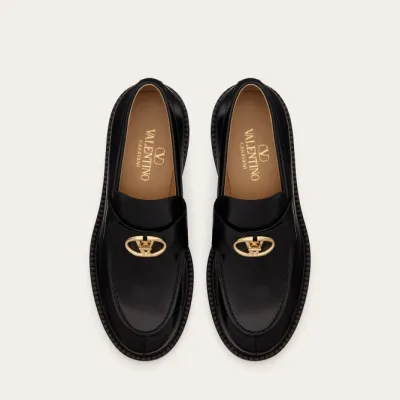 VALENTINO Calf leather loafers