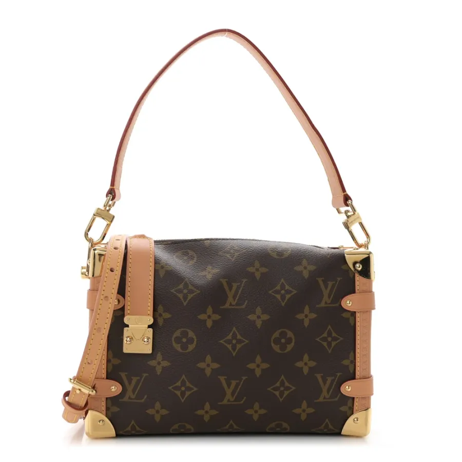Louis Vuitton Side Trunk MM Monogram Canvas Gold Hardware