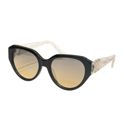 Celine Cat Eye glasses black silver/tawny/leopard gold/black white/white/black/leopard brown color Size 53口19-140