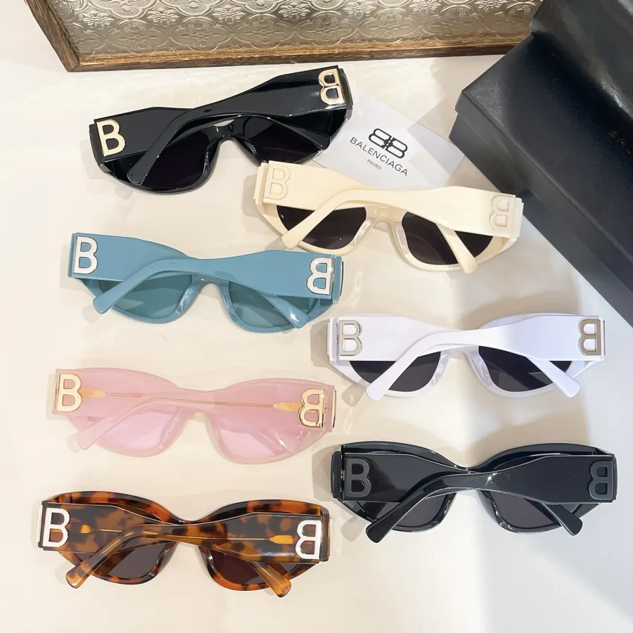 Balenciaga glasses black/black gold/ivory/white/leopard/pink/blue color Size 55口20-135
