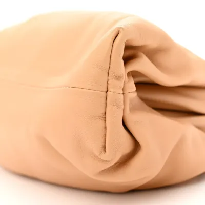 Bottega Veneta Mini Teen Pouch Almond Calfskin Leather