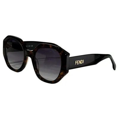 Fendi glasses black/black brown/brown/brown monogram color Size 52-23-142