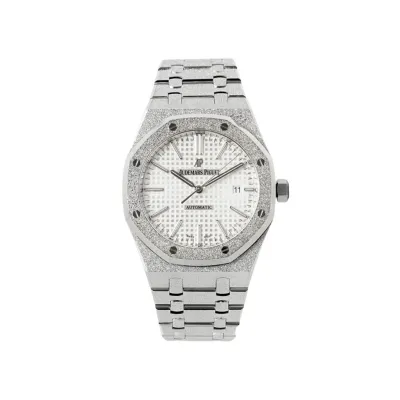 AUDEMARS PIGUET-ROYAL OAK-REF.15410BC.GG.1224BC.01-Frosty Gold White Dial-41MM