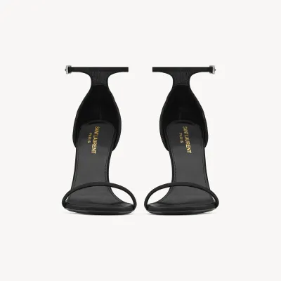Yves Saint Laurent black high heel sandals