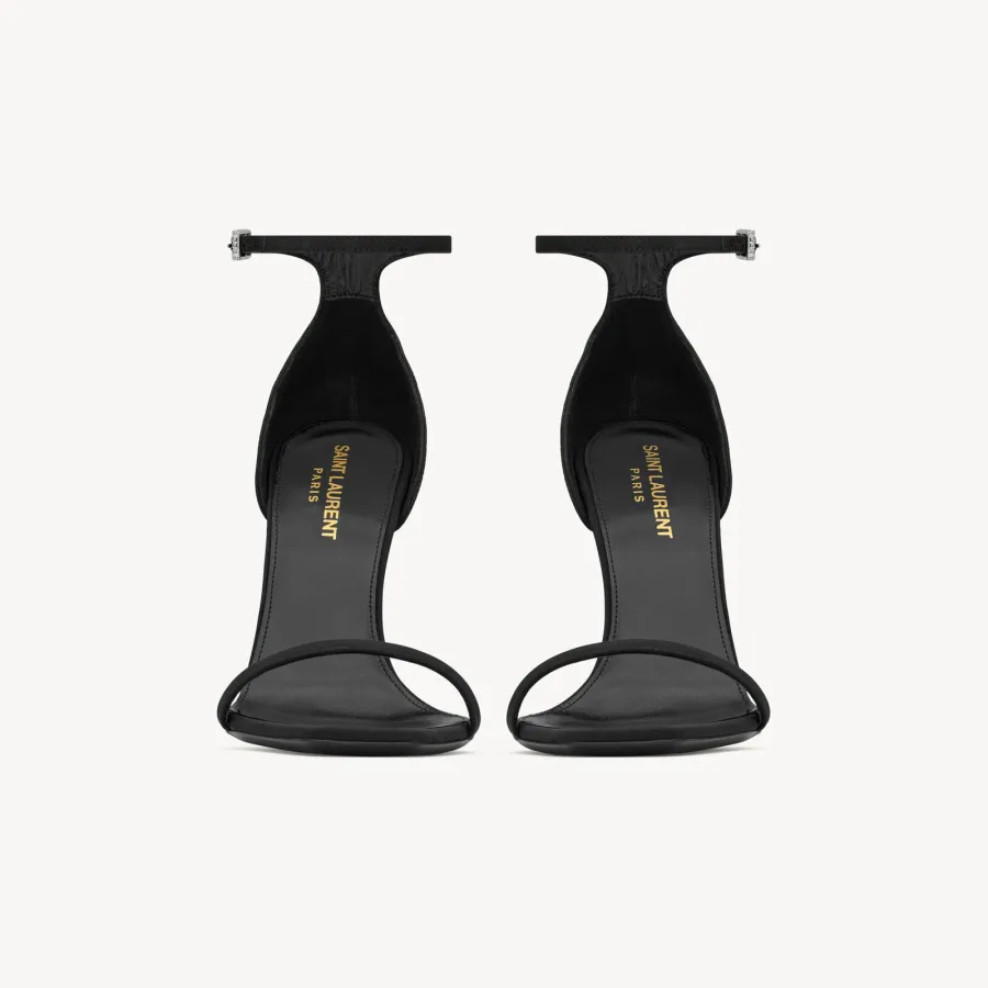 Yves Saint Laurent black high heel sandals