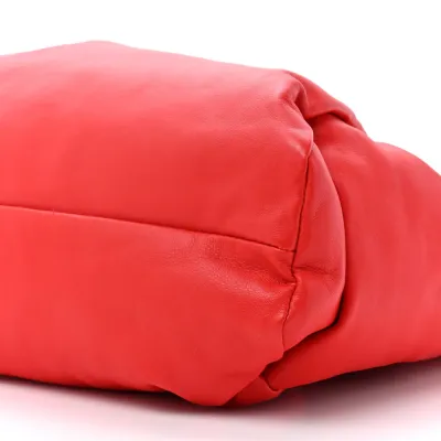 Bottega Veneta Small The Shoulder Pouch Red Smooth Butter Calfskin Leather