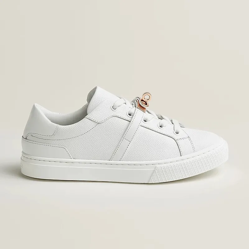 HERMES Day Sneakers White Sports Shoes