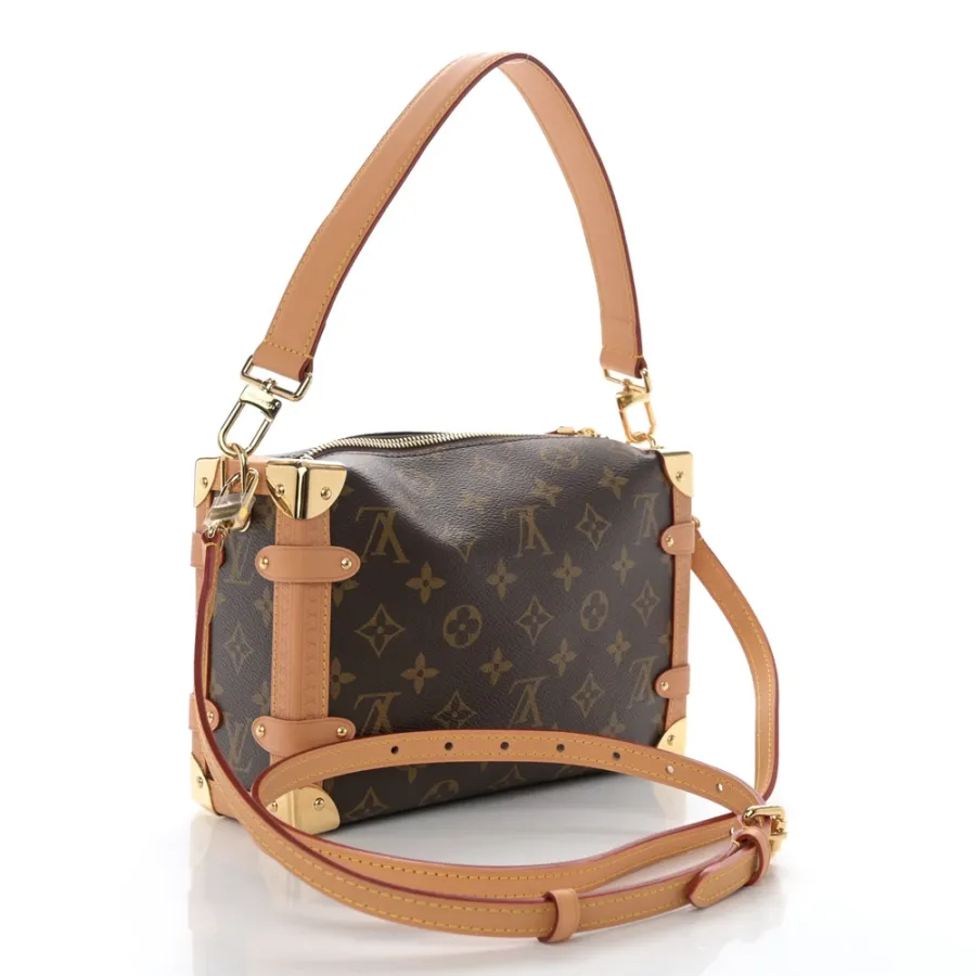 Louis Vuitton Side Trunk MM Monogram Canvas Gold Hardware