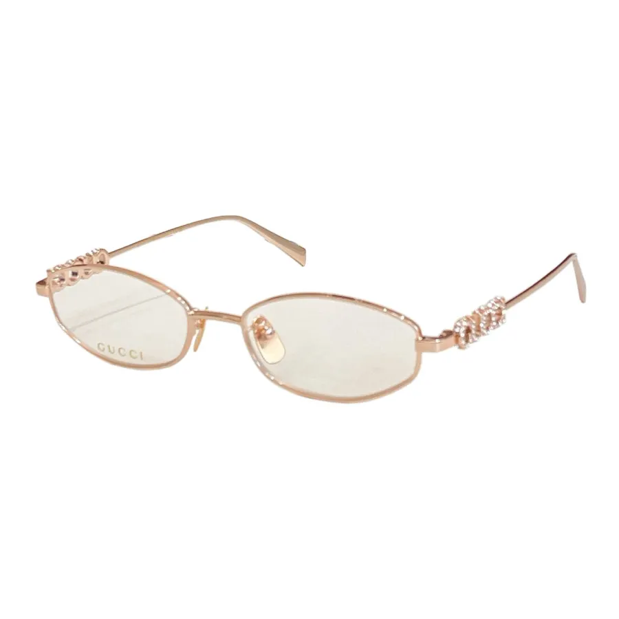 Gucci Oval glasses black silver/silver/rose gold/black gold/coral/brown/brown guccissima/red guccissima color Size 58口18-145