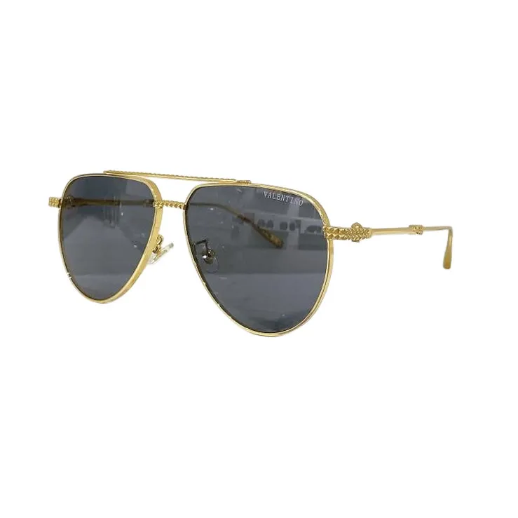 Valentino Pilot glasses rose gold/black gold/eggplant/gun black/green/gold/brown color Size 59口14-145