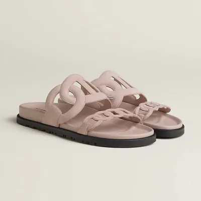HERMES Extra Pink Slippers