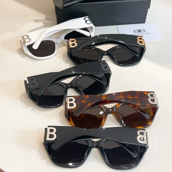 Balenciaga glasses black gold/white/black silver/black/leopard color Size 55口19-135 - Image 9