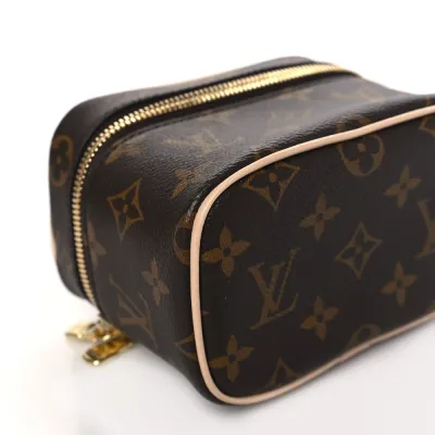 Louis Vuitton Nano Nice Monogram Canvas Gold Hardware