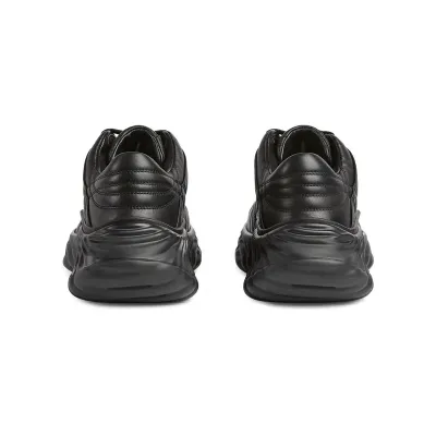 Gucci Ripple series women's thick soled sports shoes black Sneakers