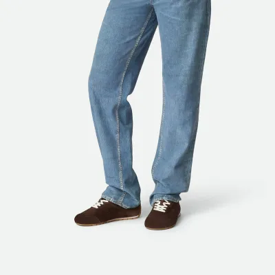 Bottega Veneta Orbit Flash Sneakers In Chocolate Brown Suede Lace-Up Sneaker