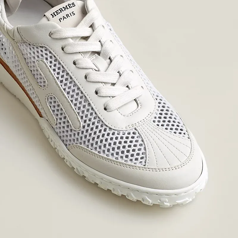 HERMES Jet Sneakers White Sports Shoes