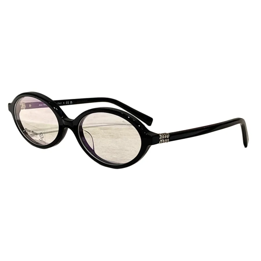 Miu Miu Oval glasses leopard tawny/transparent/ivory/black silver/black/leopard grey/transparent leopard color Size 50-18-140