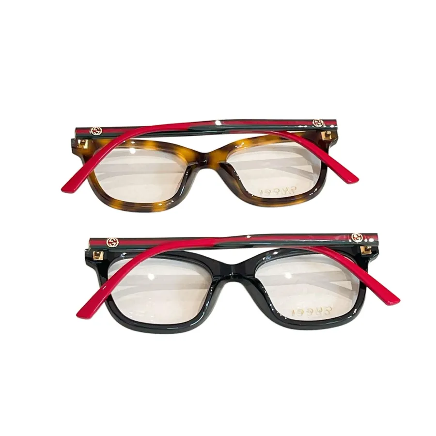 Gucci Wayfarer glasses leopard pink/black pink color transparent lens Size 50口18-145