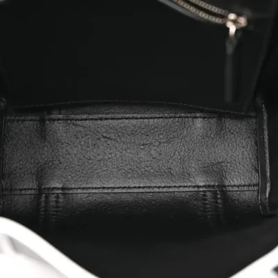 Balenciaga XXS Everyday Tote Black/White Smooth Calfskin Leather Logo Double Sided