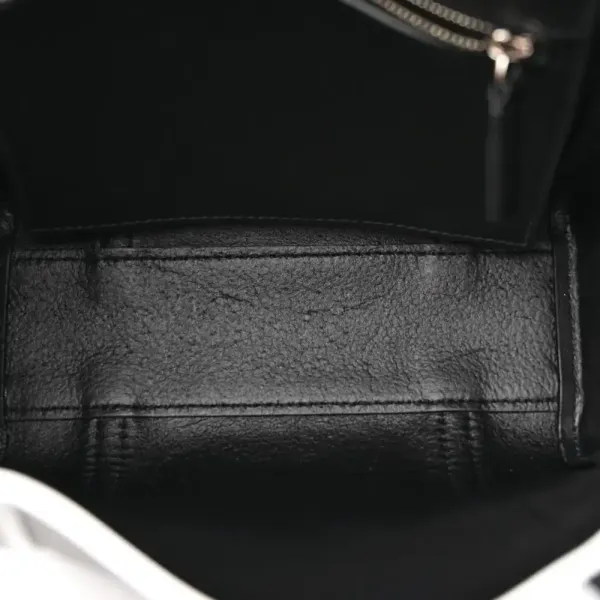Balenciaga XXS Everyday Tote Black/White Smooth Calfskin Leather Logo Double Sided - Image 7
