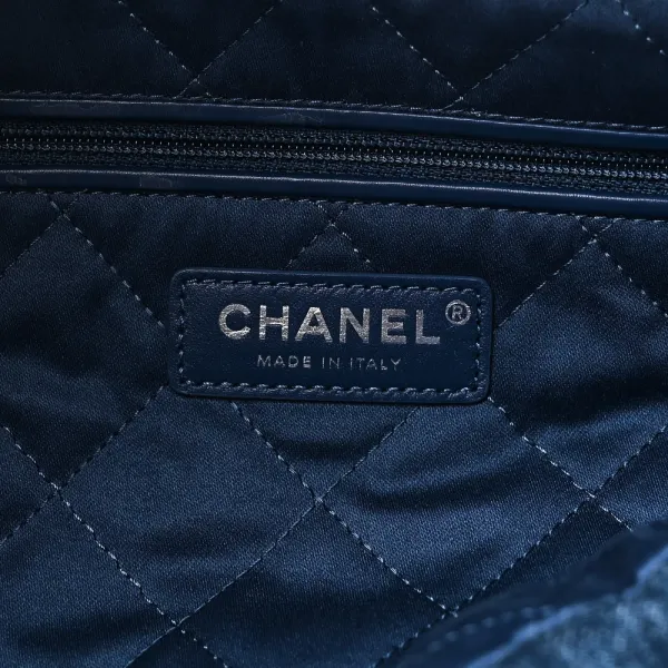 Chanel 22 Blue Denim Handbag – Luxury  Quality - Image 3