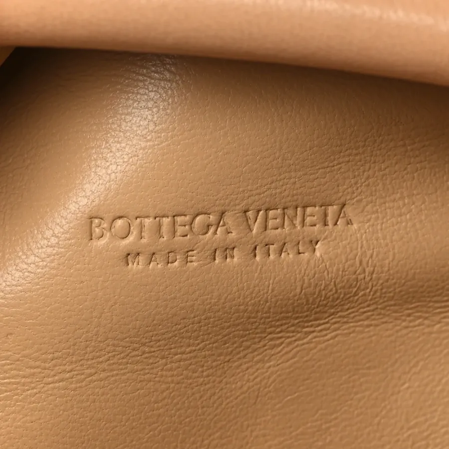 Bottega Veneta Mini Intrecciato The Pouch Almond Nappa Leather