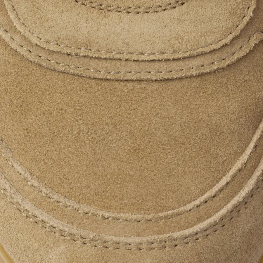 PRADA Faded suede leather sneakers