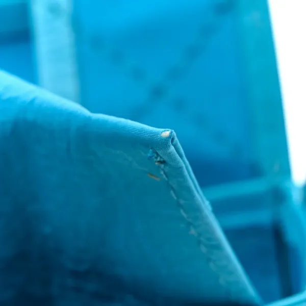 Bottega Veneta Small Maxi Intreccio Cassette Crossbody Bag Pool Paper Calfskin Leather - Image 9