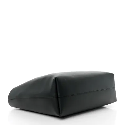 Saint Laurent Large Shopping Tote Black Calfskin Leather